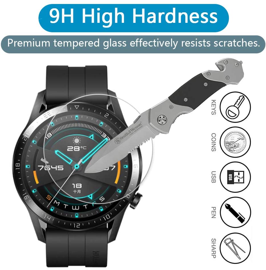 AWINNER 9H szkło hartowane Premium do zegarka Huawei Gt GT 2 46mm Smartwatch ochraniacz ekranu przeciwwybuchowe akcesoria filmowe