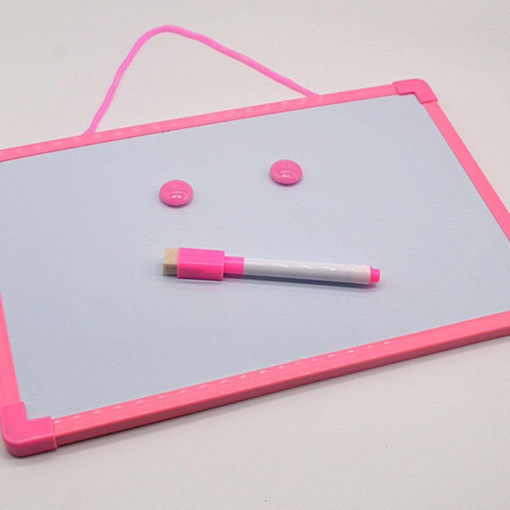 2 Sets Double Sided White Board Writing Board Children Painting Board Teaching Whiteboard with Magnet Pen (Random Color