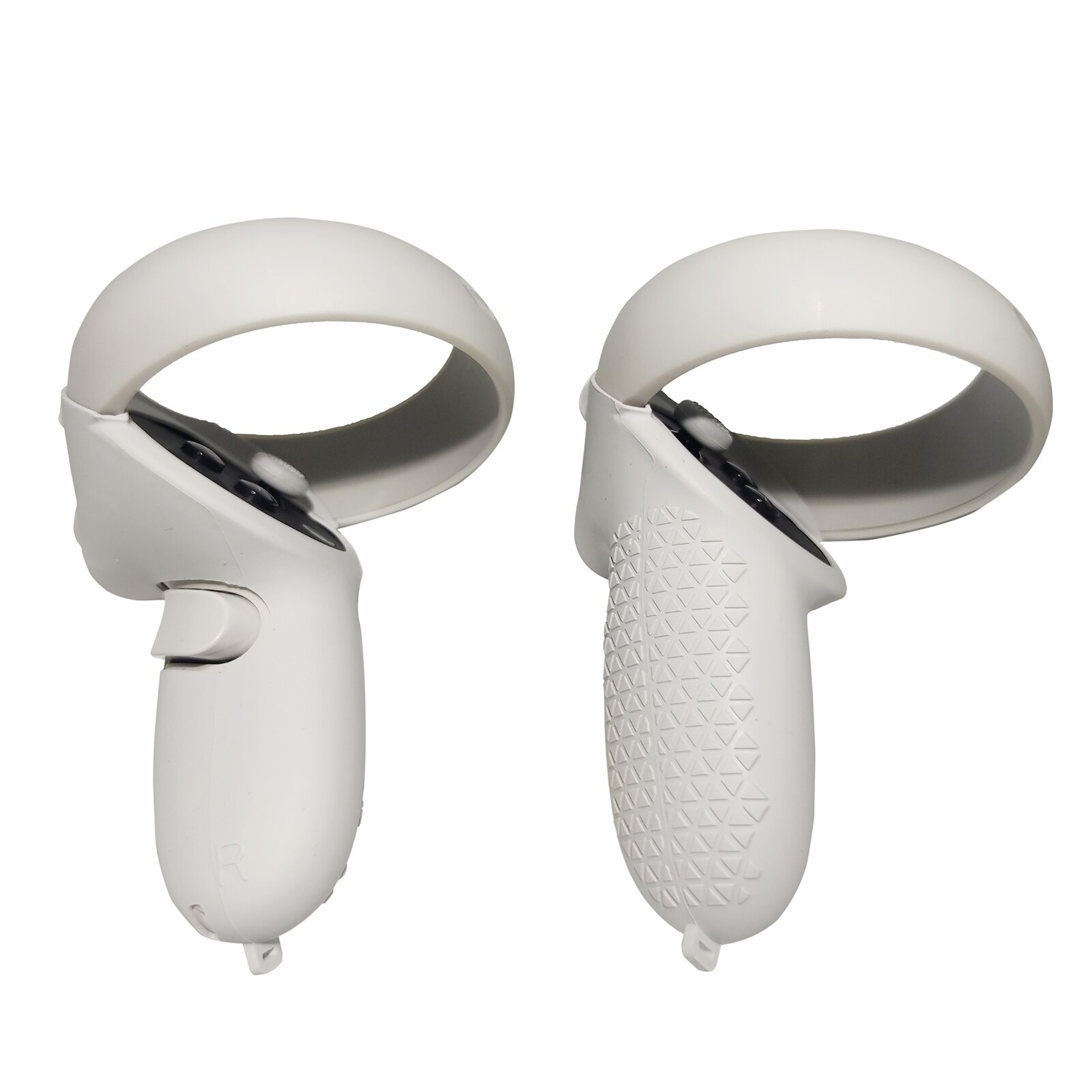 Protection Cover For Oculus Quest 2 VR Accessories Vr Controller Handle Grip Case Silicone Full Protective Sleeve For Quest2: White