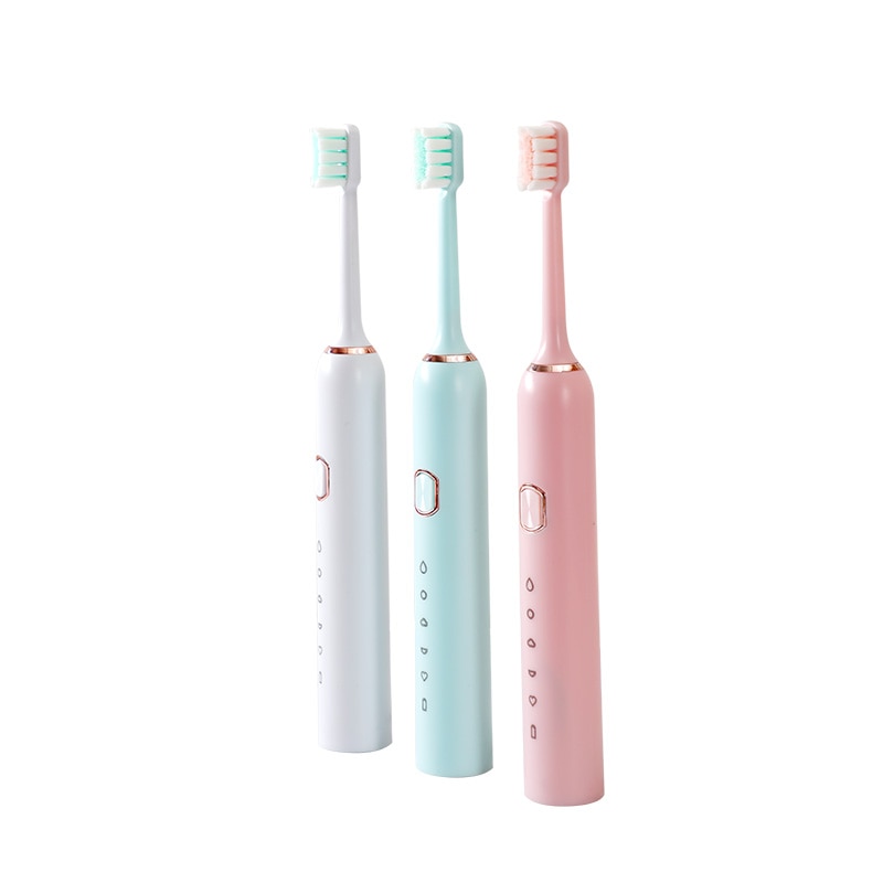 Intelligent Automatic Electric Toothbrush Adult 5 Modes Tooth Brush USB Charging Waterproof Tooth Whitening tooth Heads Set