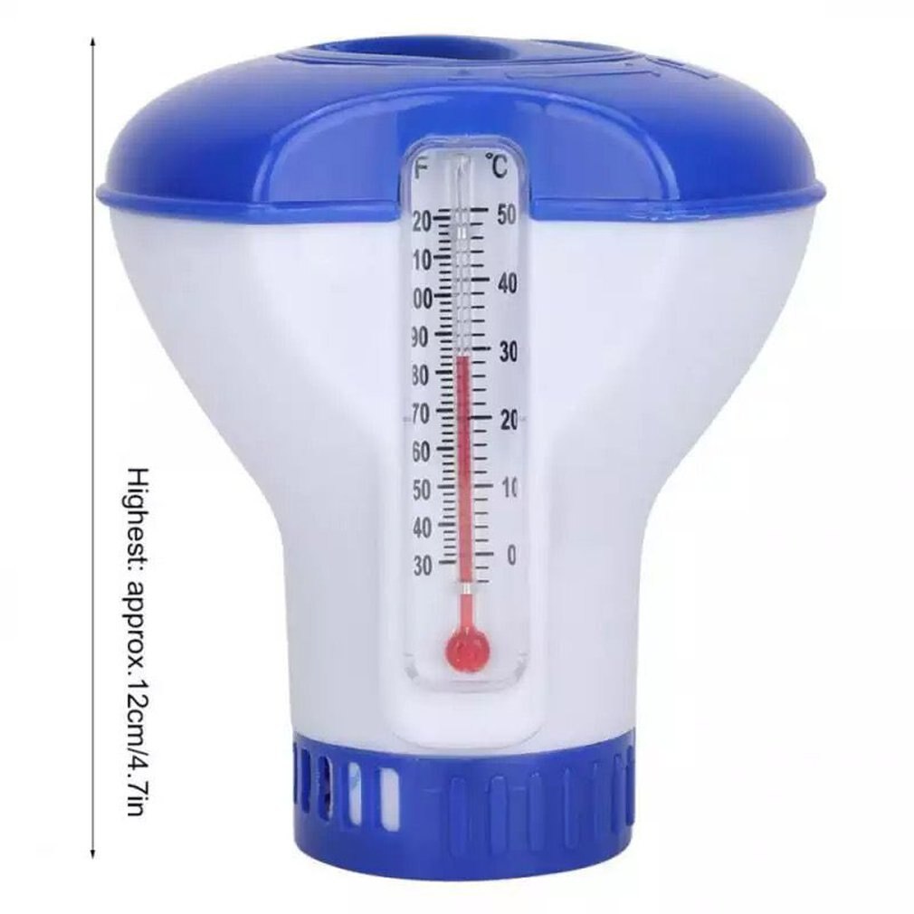 Chlorine Chemical Tablet Floating Dispenser Bromine Tablet Holder Automatic Pool Chemical Dispenser for Swimming Pool Spa: Ivory