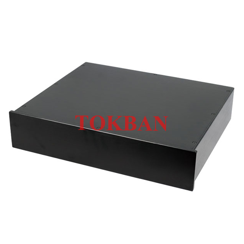 Tokban Audio 4309 431*92*308/358mm All-aluminum Power Amplifier Chassis Enclosure DIy DAC Decoder HFI Preamplifier Case Shell