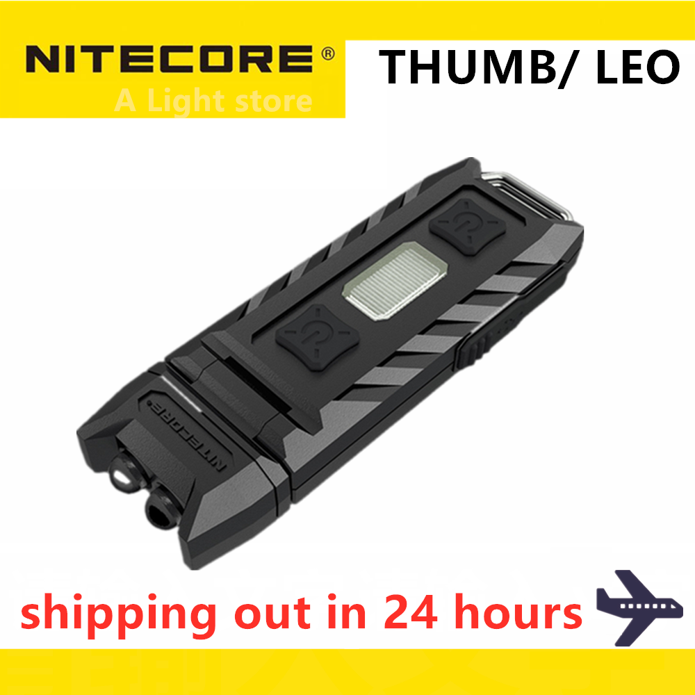 Original nitecore tommelfingerlygte nøgleringslommelygte arbejdslampe camping edc lommelygte vandreture bærbar lys
