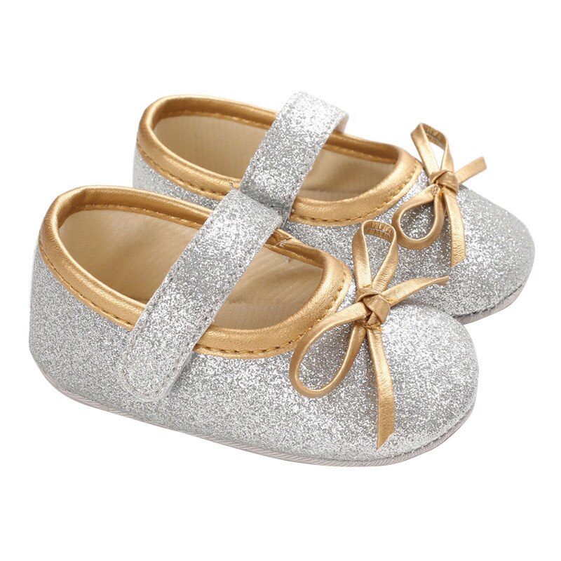 Handcrafted Golden Lace Baby First Walkers main image 0