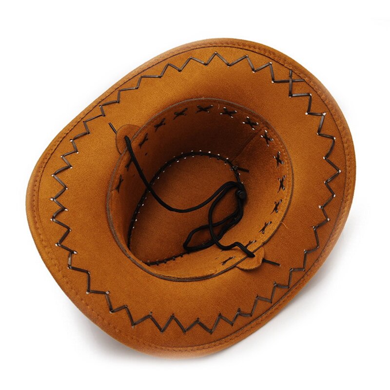 Sombrero de vaquero y Vaquera de lujo para hombre y mujer, gorro de estilo occidental, sombrilla versátil y a la