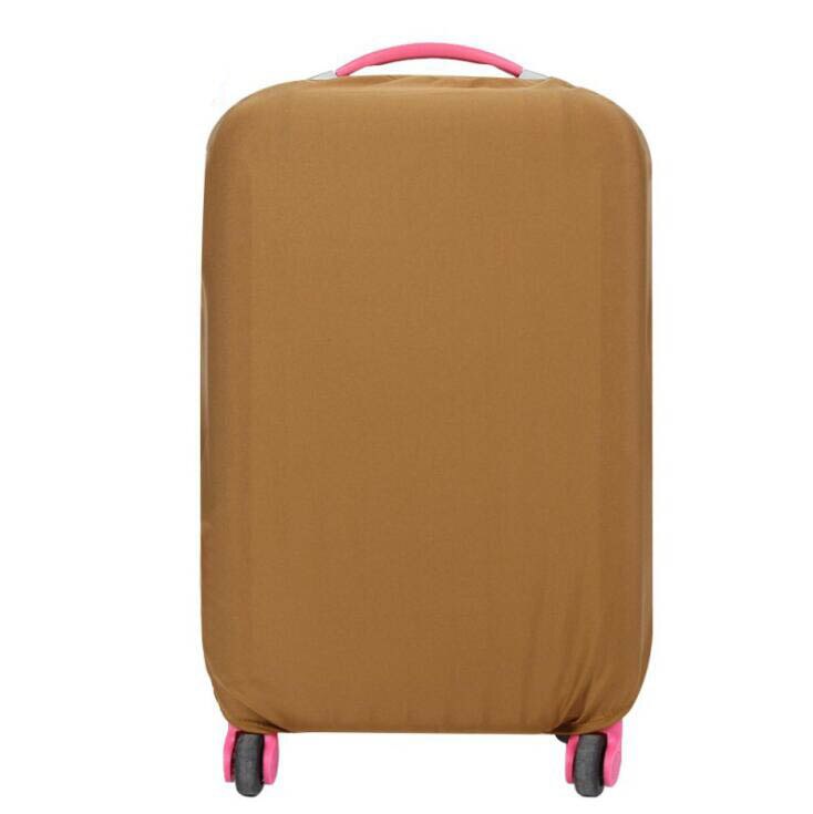 Wehyah Stretch Luggage Cover Suitcase Covers Travel Accessories Printed Striped Dust Cover 18&#39;&#39;-20&#39;&#39; Protective Case Solid ZY133: coffee