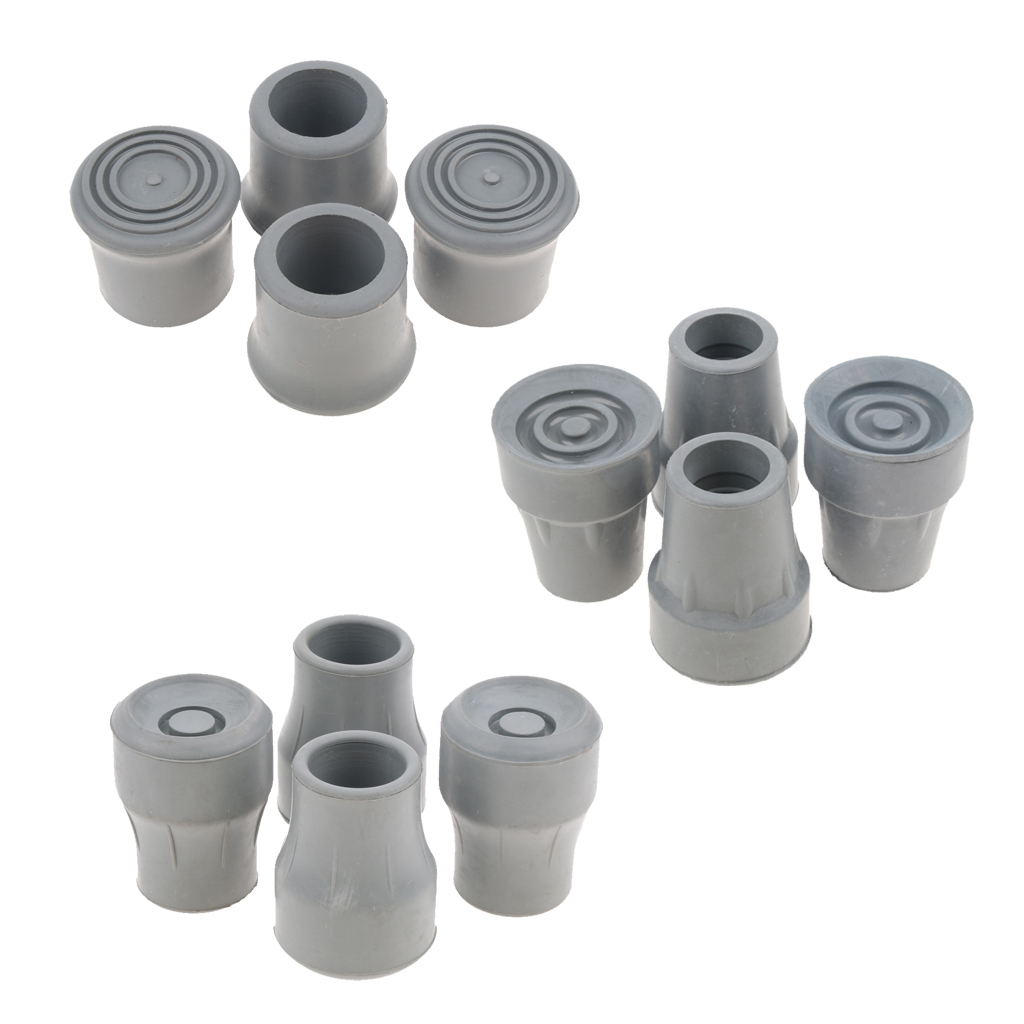 12pcs 22mm Safe Rubber Trekking Pole Tip End Cap Crutch Ferrule Walking Stick Cane Feet Cover