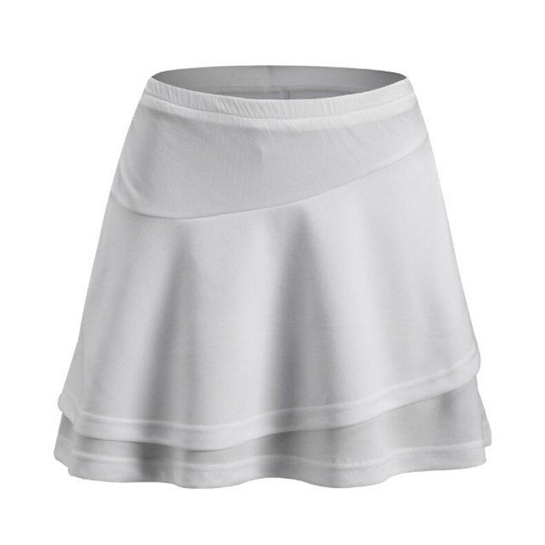 Tenniskjol dam löpning sport kjolar med shorts skorts dam minikjol tennis tennis mujer golf kjol skort: Vit / M