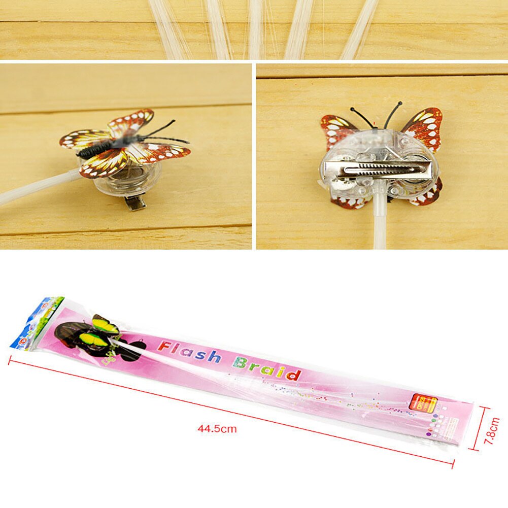 Led pigtail interesse vlechten meisjes haar ornament lichtgevende feest vlecht haarspeld flits vlecht led speelgoed haar gloeiend oplichtend speelgoed