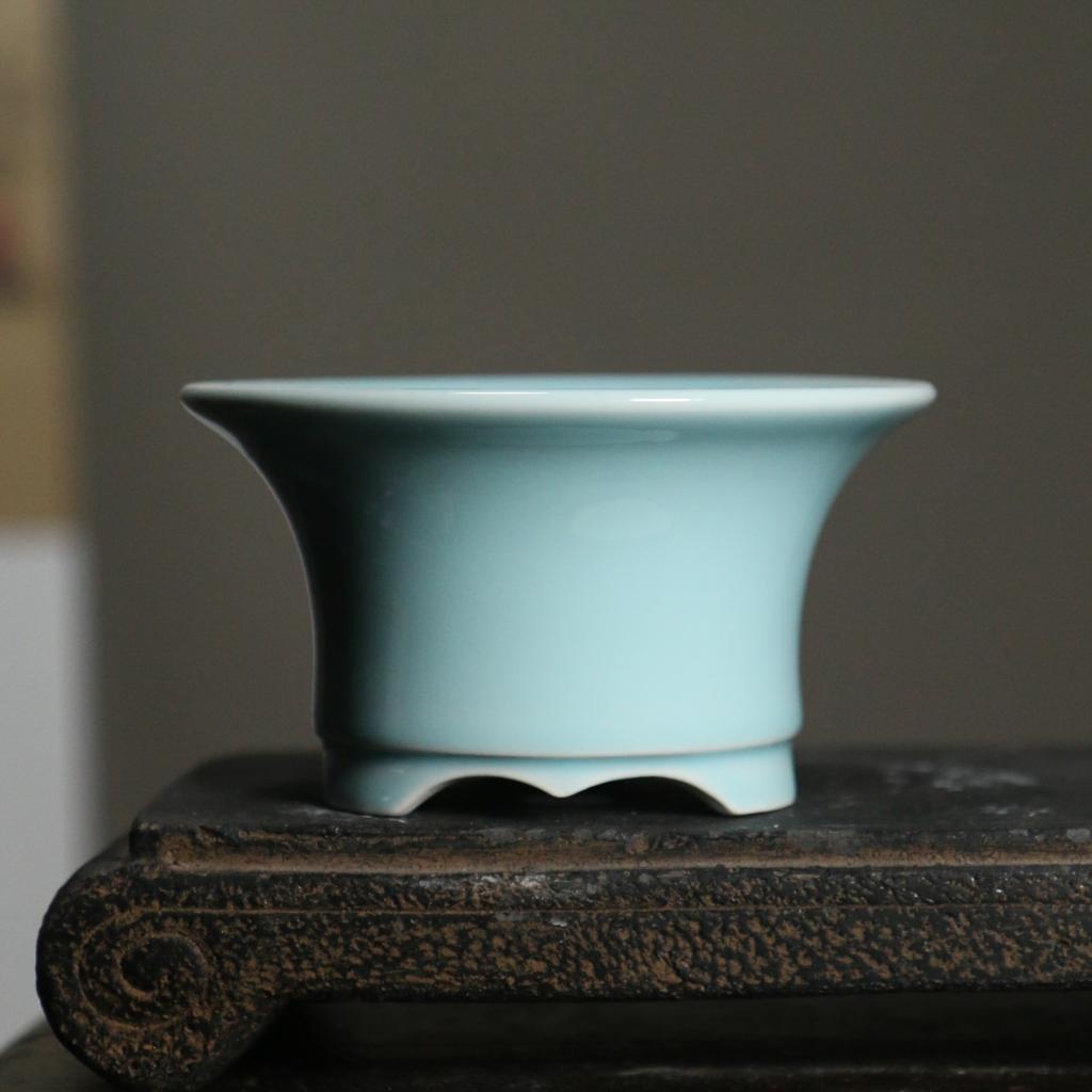 Creatieve Paars Zand Bloempot Keramische Bonsai Pot Succulent Bloempot Chinese Stijl Huis Bloempot Desktop Decoratie LC491: color5