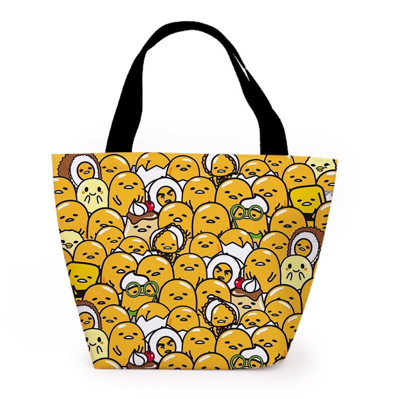 Gudetama Cartoon Cute Canvas Portable Lunch Bags Women Lunch Box Thermo Bag Office School Picnic Cooler Bag Bolsa Termica: 42