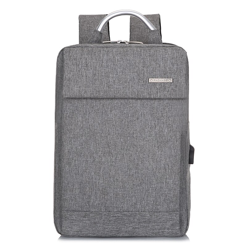 Mochila antirrobo de gran capacidad con carga USB, bolso para ordenador portátil de negocios, bolso escolar para hombres y mujeres, mochila de viaje para estudiantes: Gray