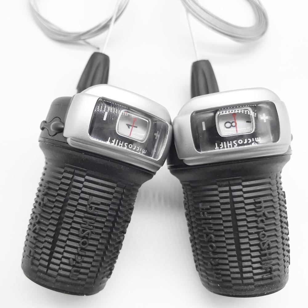 microSHIFT Mountain 3X8 Speed Twist Type shifter Triple Index With visual window Bike Derailleur Twist Grip Gear