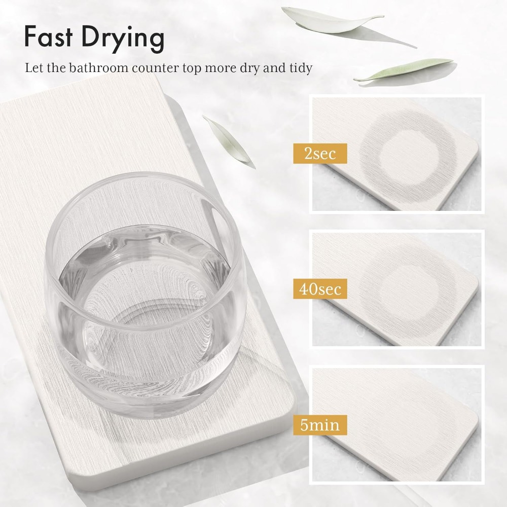Soap Drying Mat Dish Diatomite Tray Pad Sink Holder Bathroom Kitchen Absorbent Cup Fast Mats Saver Organizer Pads Stone Water