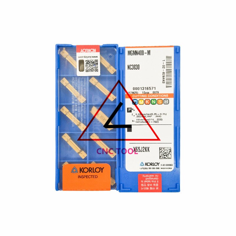 MGMN400-M nc3030 10 pces original korloy korloy ferramenta de corte