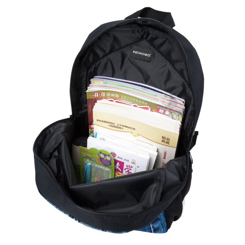 INSTANTARTS Lustige Welpen Dackel Druck freundlicher Rucksäcke Mädchen Jungen freundlicher Schultaschen lässig Studenten Große Runde oben Rucksäcke