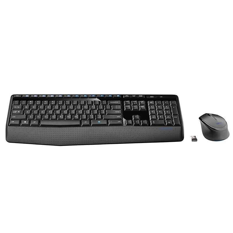 Logitech MK345 Wireless Keyboard Mouse Combos For PC Laptop Optical Ergonomic Mice Full Size Keyboard Combos Splash-Proof Office