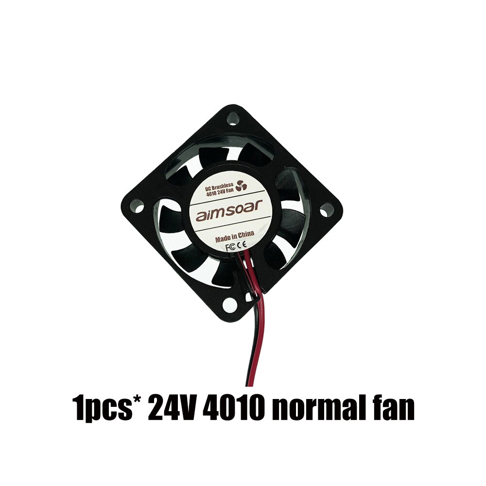 4010 fan 12v 24v ender 3 fan 40mm fan 2 pin oil fan dual ball bearing cooler cooling fan 3d printer parts 4010 40*40*10mm: 24V normal fan