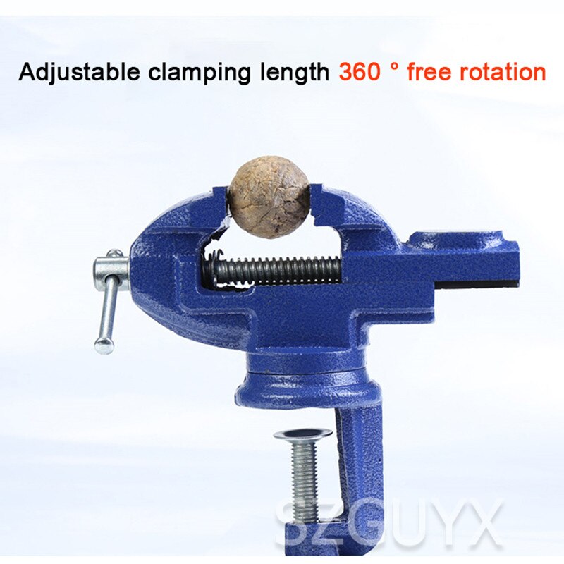Plastic Mond Aluminium Tafel Vice Mini Heavy Duty Tang Sucker Bench Vice Industriële Multifunctionele Bench Vice