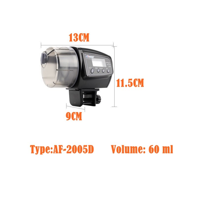 Auto Fish Feeder, Moisture-Proof Electric Auto Fish Feeder,Aquarium Tank Timer Feeder Fish Food Dispenser: AF-2005D