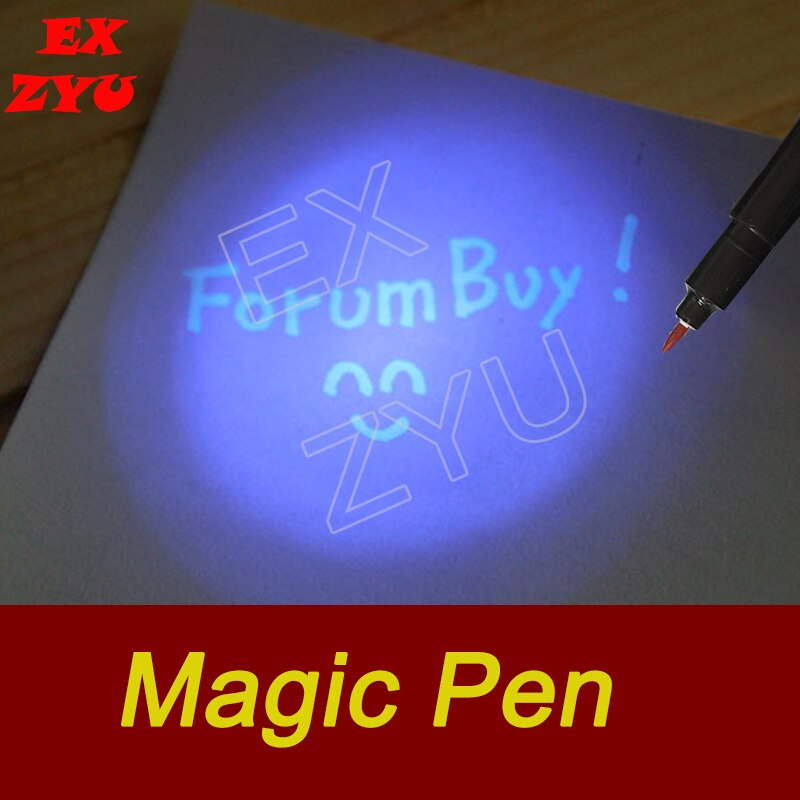 UV długopis fioletowe światło anty fałszywe promieniowanie ultrafioletowe magia dla ukrytych wskazówek puzzle rekwizyty prawdziwy pokój ucieczki gry rekwizyty EXZYU