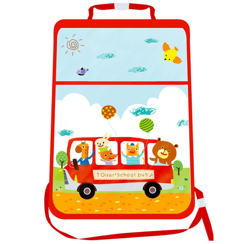 Karikatur Auto Sitz Zurück Anti-trete Pad Schutz Film Sitz Lagerung Tasche Schutzhülle Pad Anti-trete Touchscreen aufräumen Innen