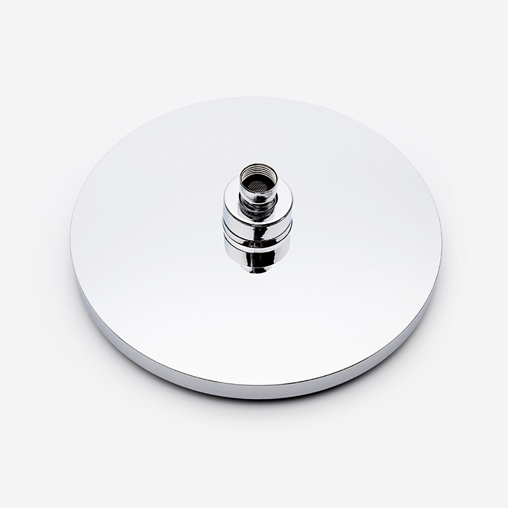 ABS Plastic Chrome Finished Round Adjustable Rainfall Bath Showerhead Combo Bathroom Top Shower Head Set