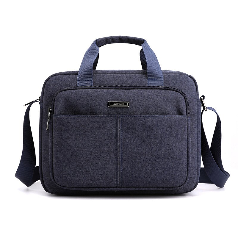 Homens negócios maleta saco do mensageiro moda retro ombro bolsa de mão náilon crossbody sacos à prova dwaterproof água preto saco de trabalho xa756zc: Blue