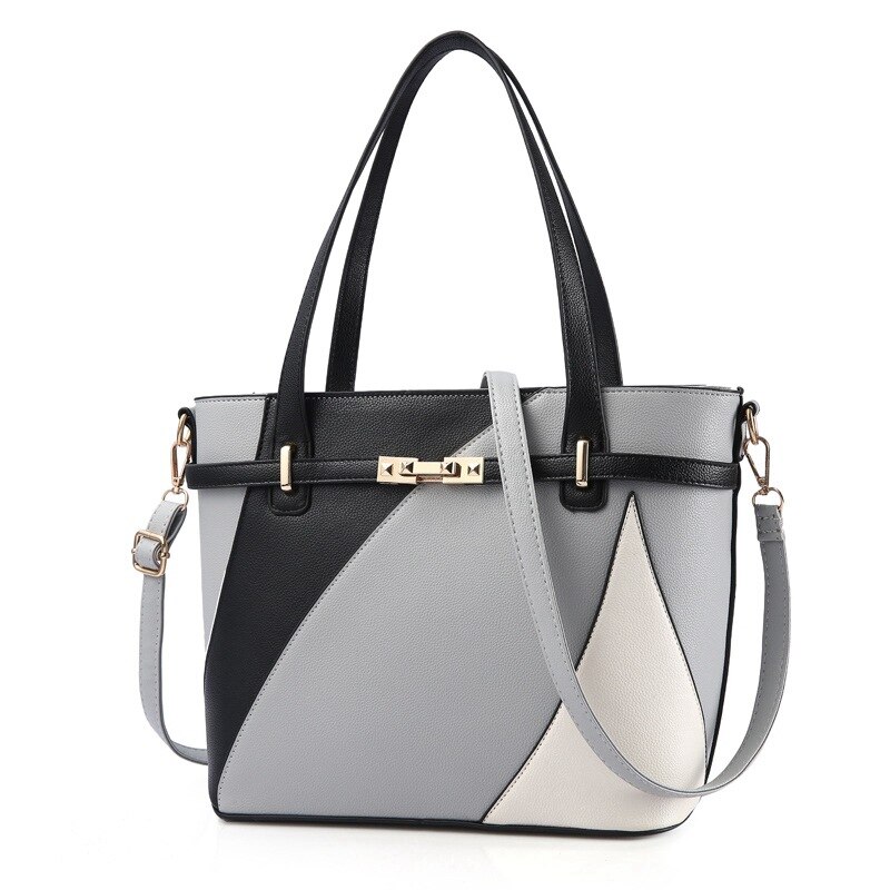 Mode Eenvoudige Pu Lederen Crossbody Tas Voor Vrouwen Casual Grote Capaciteit Schouder Tas Dame Reizen Handtassen: grey