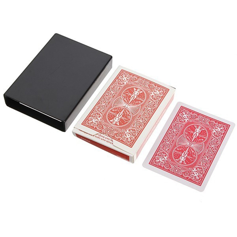 Verbazingwekkende magic Deck Verdwijnende Vanishing Magic Card Case Fun Poker Vanishing Case Close Up Goocheltruc Doos