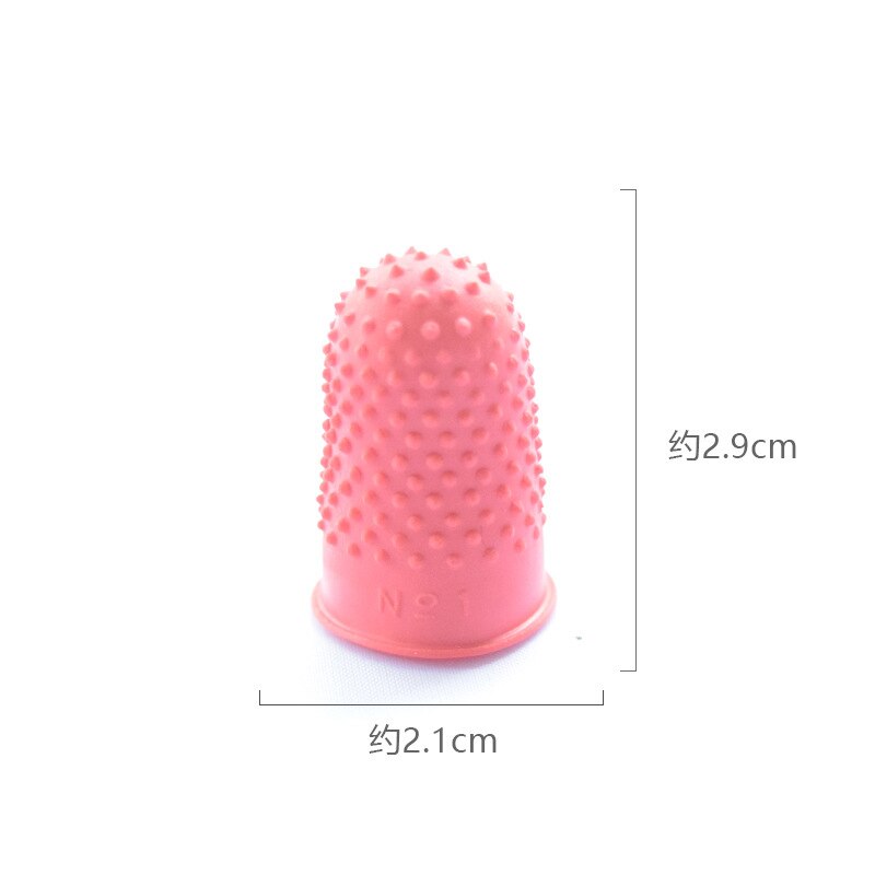 5 stücke Zählen Kegel Gummi Fingerhut Schutz NäHenne Quilter Silikon Finger Spitze Handwerk Hand NäHenne Küche Zubehör: rot 5Stck