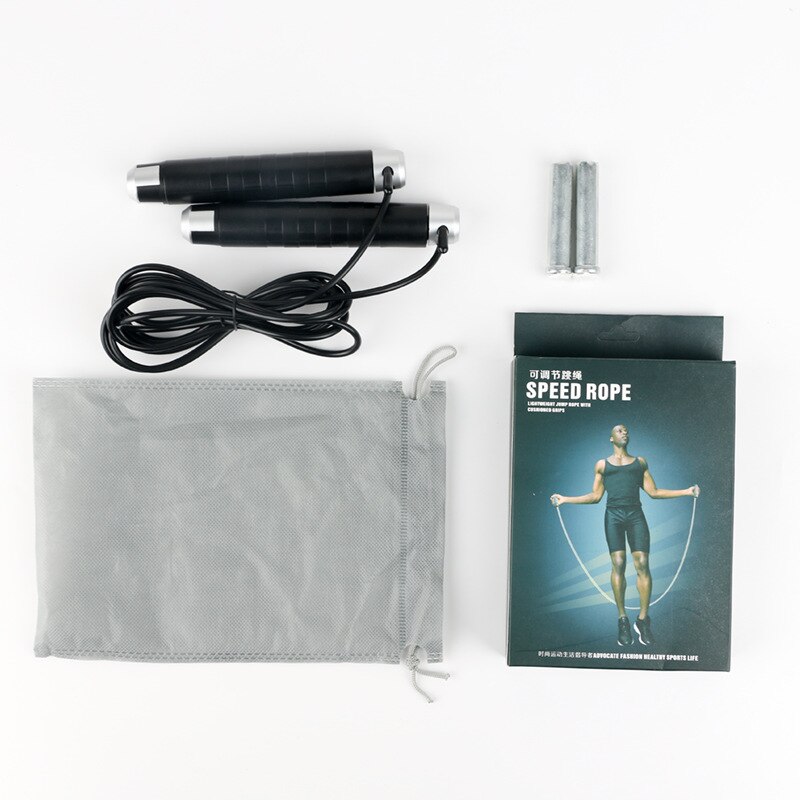 Bearing Skip Sponge Jump Rope Electronic Counter 2.8m Adjustable Fast Speed Counting Skipping Rope Wire Workout Equipments