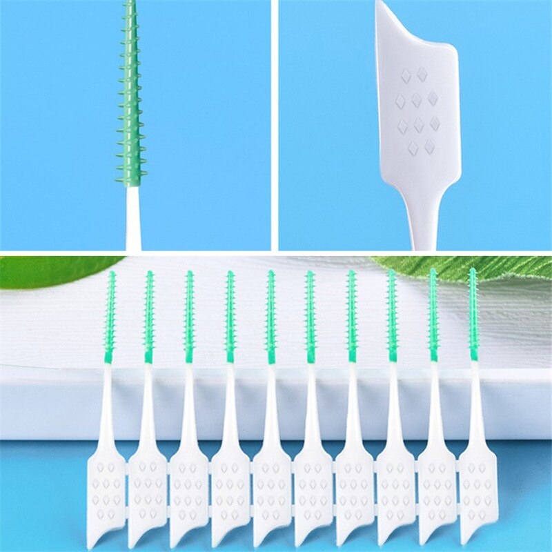 150Pcs/set Silicone Interdental Brushes Super Soft Dental Cleaning Brush Teeth Care Dental Floss Toothpicks Oral Tools