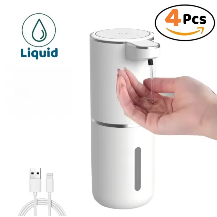 Distributeur automatique de savon désinfectant pour les mains, distributeur électrique de liquide/mousse sans contact avec capteur infrarouge et Rechargeable par USB: Bourgogne