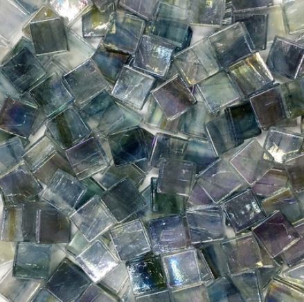 Mosaico de cristal de cuarzo para manualidades, mosaico pequeño de 15X15mm, 100g/50 Uds.: type6