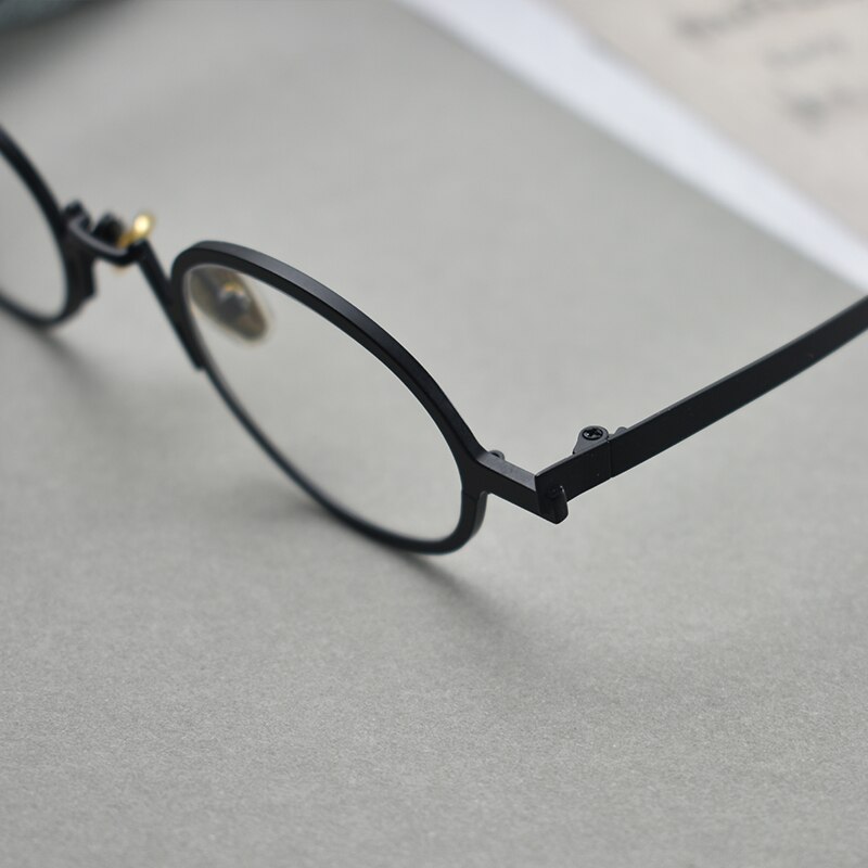 Zerosun montatura per occhiali ovale uomo donna occhiali da lettura Unisex occhiali per prescrizione ottica nero oro