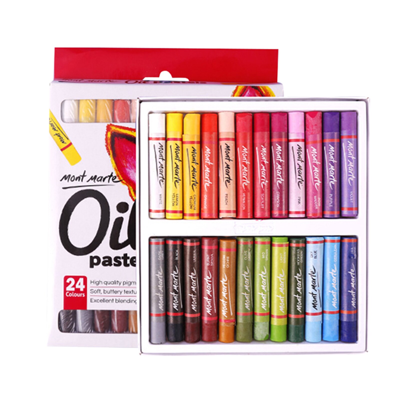 Crayons 12/24/36/48 Color Oil Pastel Water-Soluble Color Graffiti Painting Pen Crayons Art Supplies Crayons Office School Pen