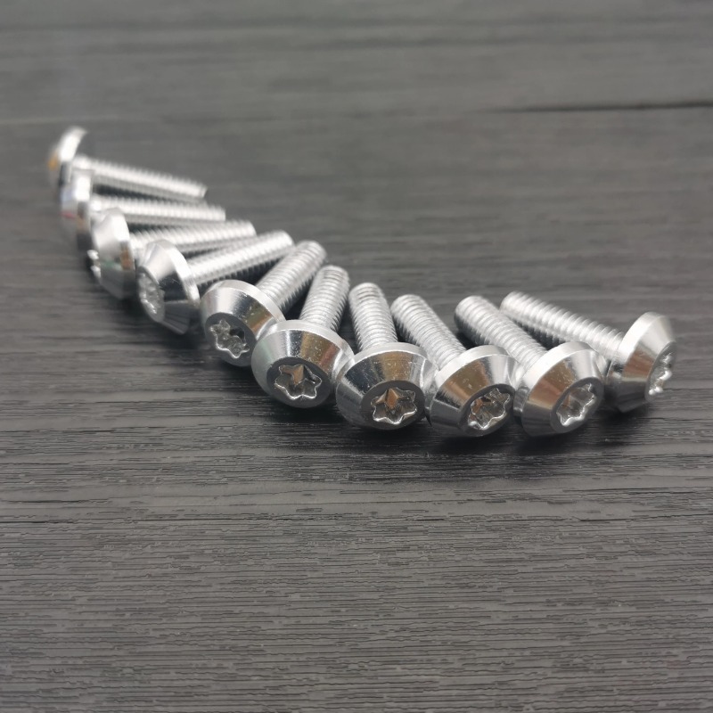 10 pièces boulons vis noir aluminium parure M6 x 20mm M5 x 16mm moto rouge anodisé 25mm boulons vis rouges M6 M5 tête de capuchon: M12x1.25 / GRIS