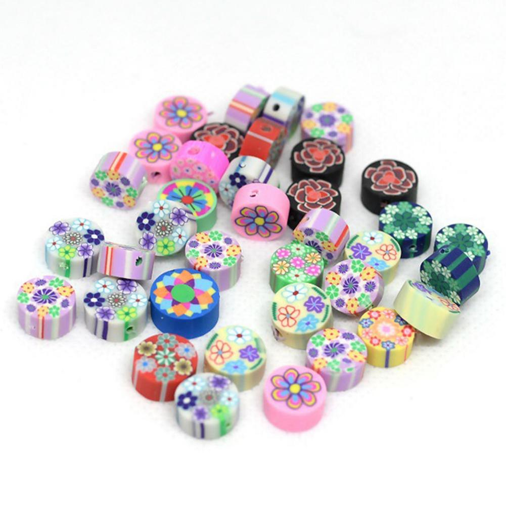 100pcs Clay Spacer Beads Polyme Clay Beads For Jewelry Making Sunflower Pig Frog Fruit Spacer Seed Beads For Jewelry Making DIY: A