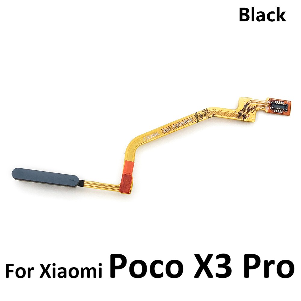 probado para Xiaomi Poco X3 NFC X3 Pro M4 Pro 4G 5G Sensor de huellas dactilares escáner Touch ID conectar placa base botón de inicio Flex: Blanco