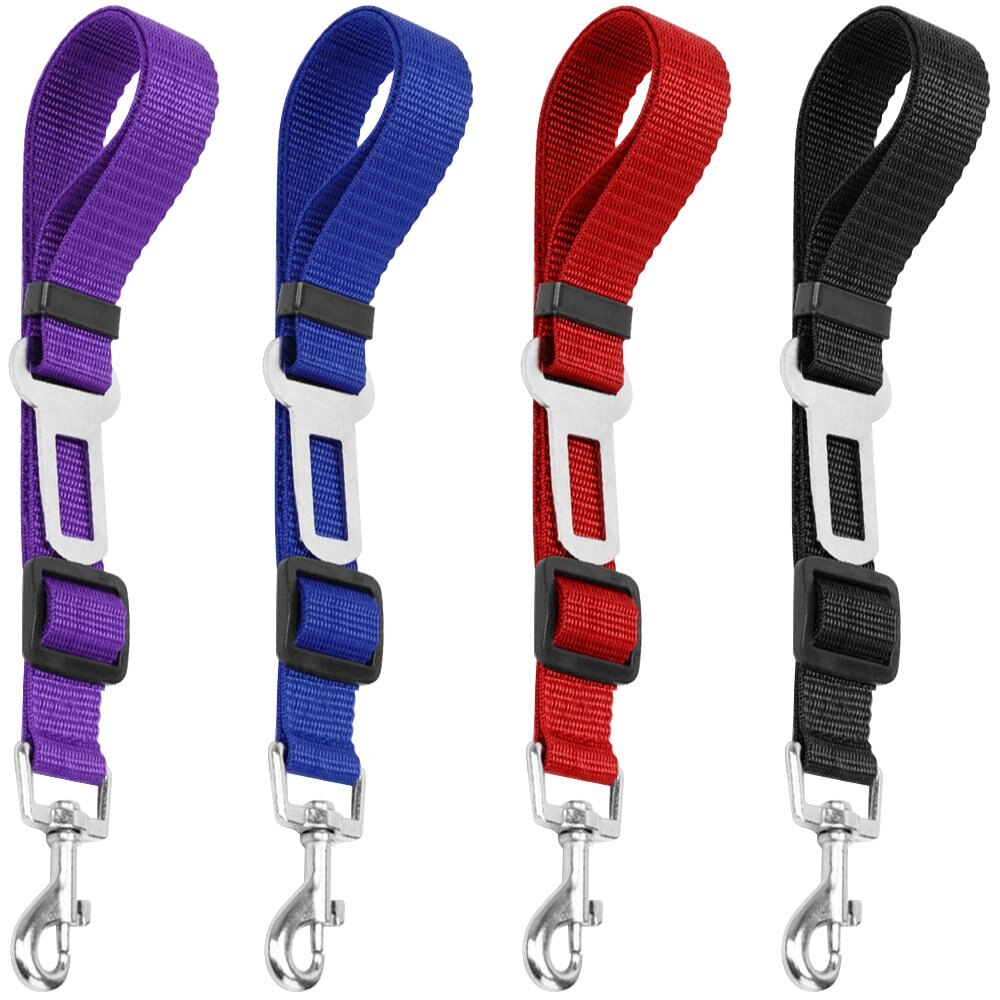 Ceinture de siège pour voiture pour chien, harnais avec Clip en plomb, levier de sécurité, produits de Traction automatique