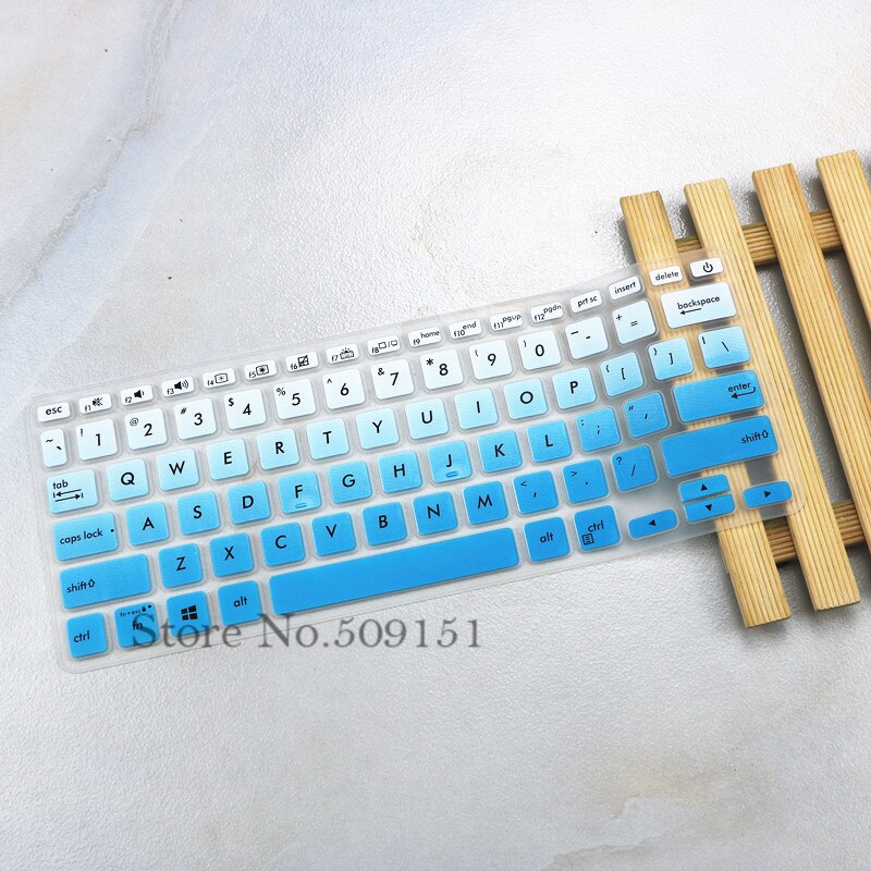 For ASUS Vivobook 14 X409MA X409JB X409JP X409UA X409U X409JA X409FJ X409FL x409 fb x409f x409fa Laptop Keyboard Cover Protector: Gradual Blue