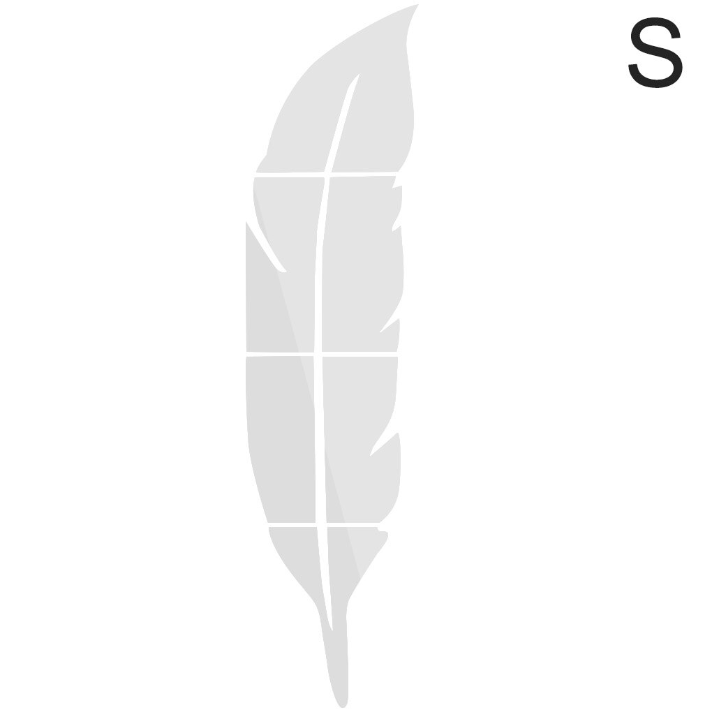 Muursticker spiegel plakkend 3d acryl waterdichte veren muursticker voor thuis slaapkamer muurdecoratie: Rechts zilver