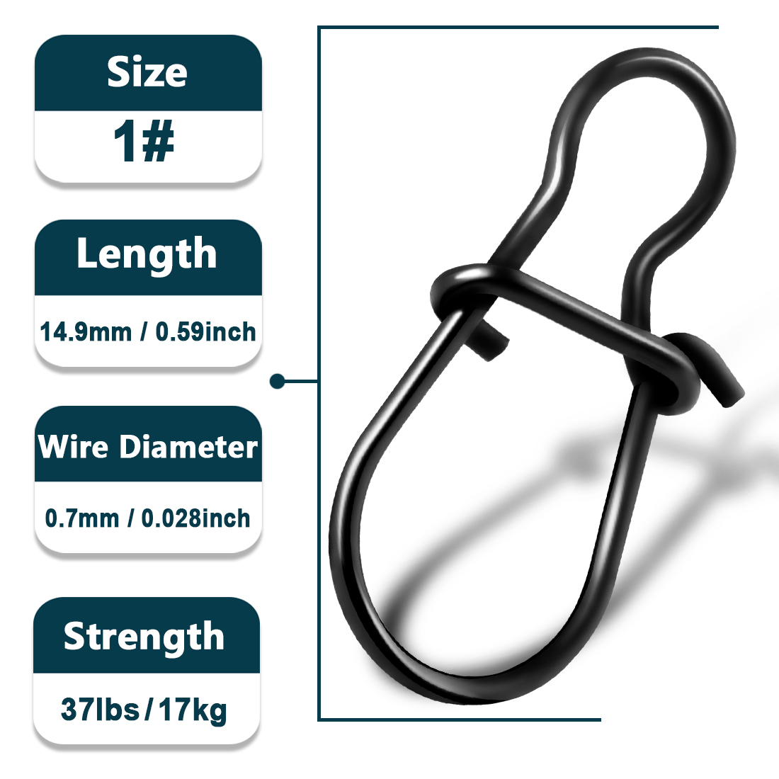 Broches de pesca Duo Lock, 25 ~ 100 Uds., Clips de pesca, mosquetones, giratorios de pesca, aparejos de pesca de cambio rápido para agua salada: 10 / Borgoña