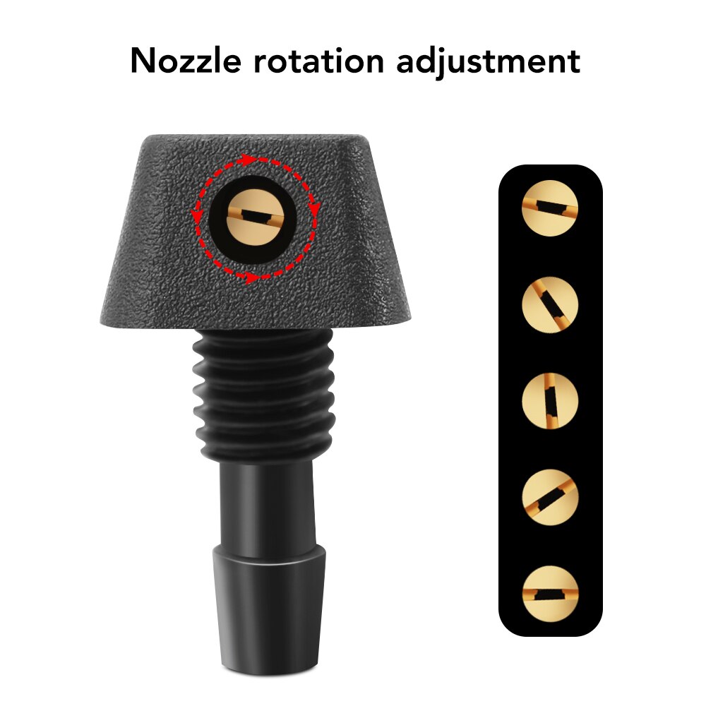 Universal Car Windshield Washer Wiper Water Spray Nozzle for ford focus kuga fiesta mondeo fusion Tuga Ecosport mk2 mk3 mk4 mk7