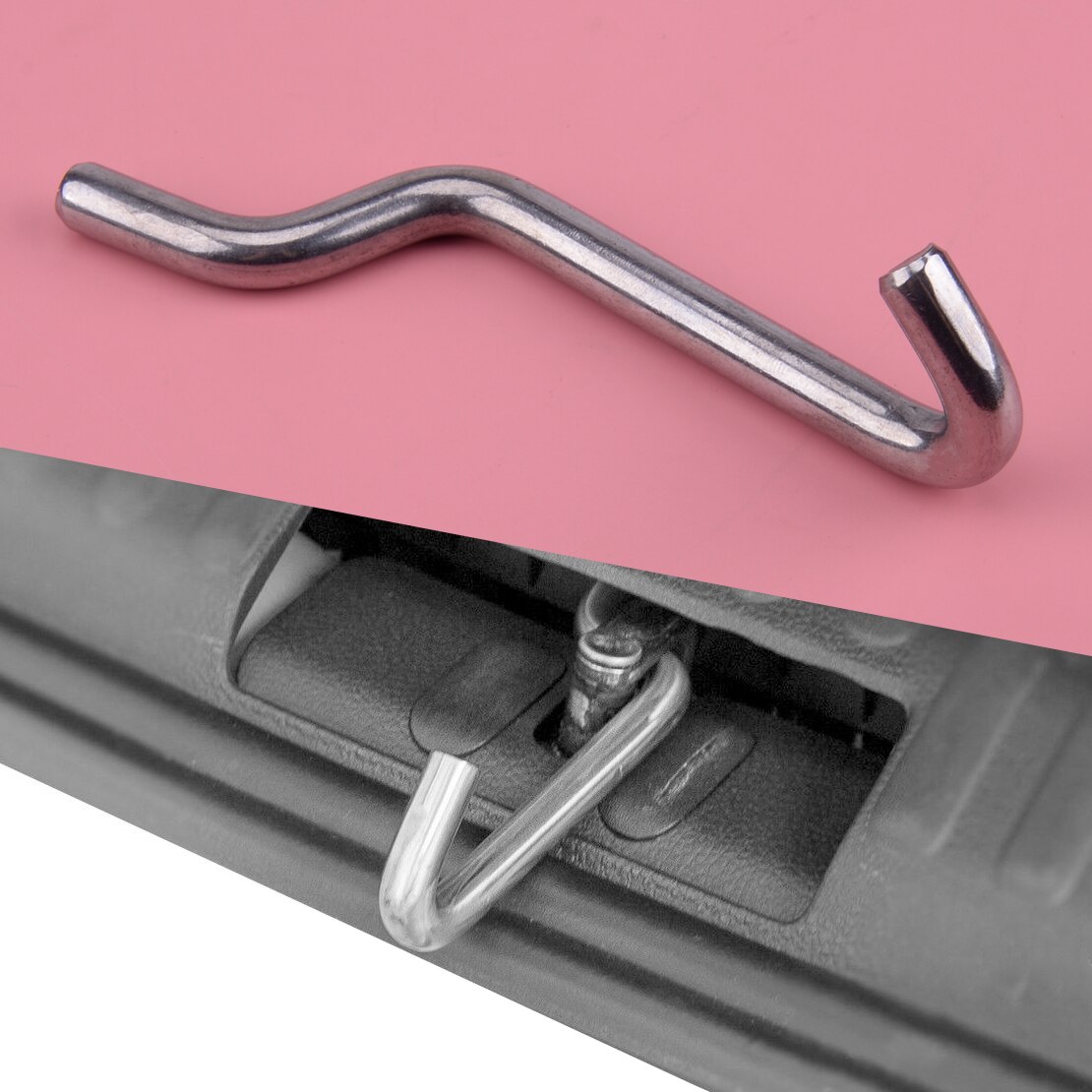 Stainless Steel Tailgate Tail Locker Extender Air Vent Lock Latch Standoff Fit For VW T4 T5 T6