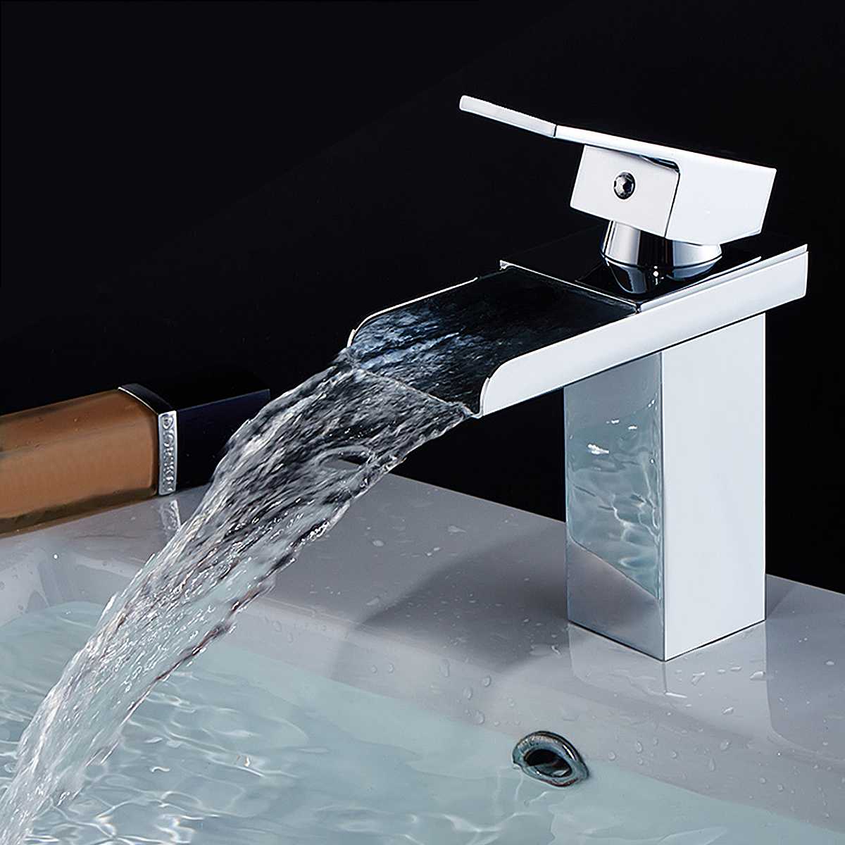 Vintage Waterval Stijl Mengkraan Kraan Badkamer Keuken Wastafel Wastafel Aanrecht Wastafelkraan Hoge Mono Bloc Chroom Antiek Messing Brons - België