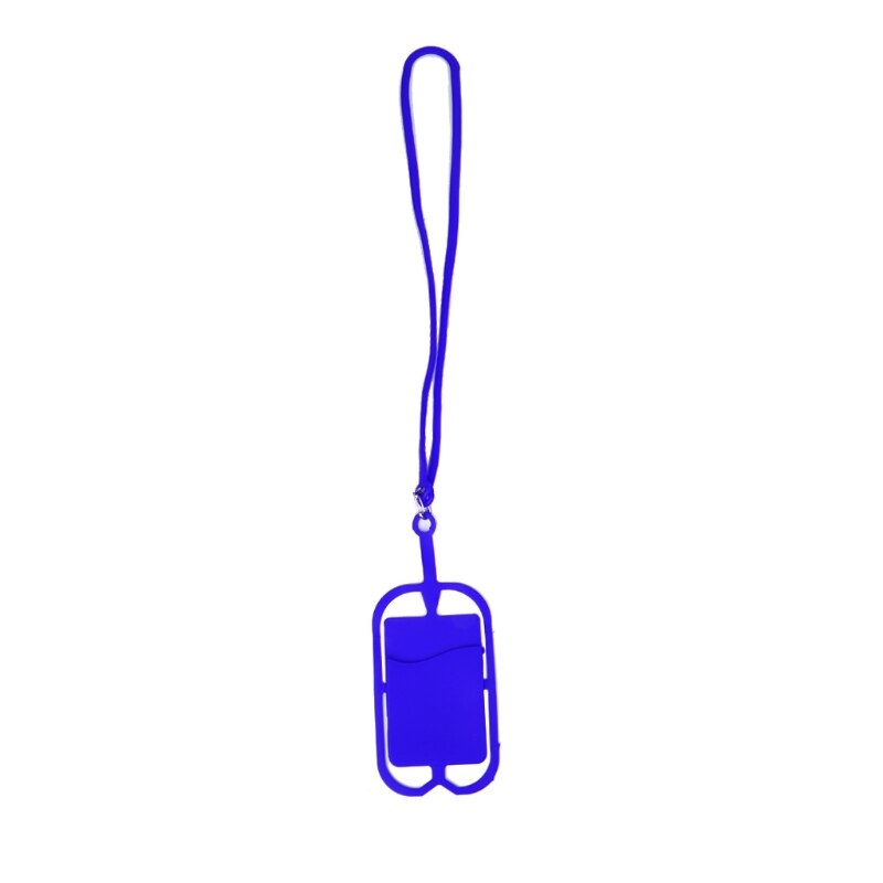 De silicona desmontable cordón para celular estuche protector de cuello con identificación de ranura para tarjeta: -DB