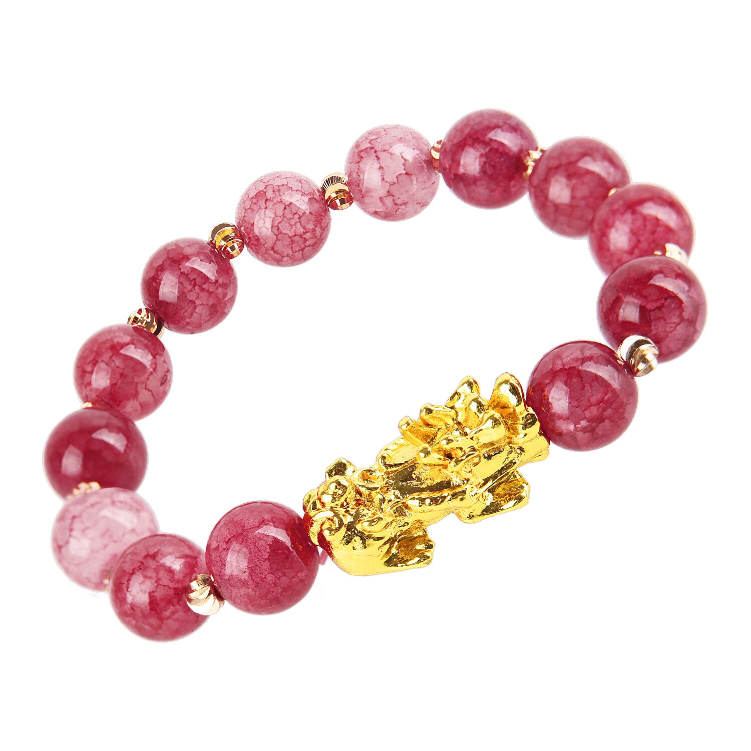 Contas de buda strand pulseira pixiu guardião corrente de pulso trazer sorte riqueza chinês fengshui sorte rico pulseira masculino: S8082