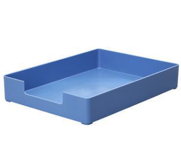 Blauw Groen Wit Bureau Bestand Document Papier Trays Magzine Houder Plastic Boek Houder Organizer Voor Desktop Opslag Kantoor Suppiles: C